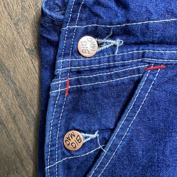 Big mac Authentic Workwear Vintage Denim Overalls - Picture 5 of 8